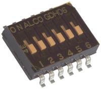 gdh06s04 TE Connectivity 6 Way Surface Mount DIP Switch 6P