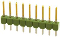 826629-9 TE Connectivity AMPMODU MOD II Series Straight Through Hole Pin Header, 9 Contact(s), 2.54 mm Pitch, 1 Row, Unshrouded