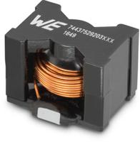 7443640100b Wurth Elektronik, WE-HCF, 2818 Yes Wirewound Surface Mount Inductor with a Manganese Zinc Ferrite Core, 1 μH Shielded