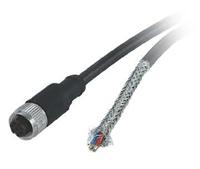 esg-34fh0200g Baumer Female 8 way M12 to 8 way Free End Sensor Actuator Cable, 2 m