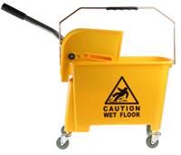 705-6265 20L Plastic Yellow Mop Bucket With Handle