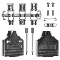 952-015-030r121 Norcomp 952 Series Zinc D Sub Backshell, 15 Way, Strain Relief