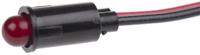 559-0102-007f Dialight Red Panel Mount Indicator, 5V dc, 6.4mm Mounting Hole Size, Lead Wires Termination