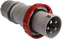 21812537 Scame IP67 Red Cable Mount 3P + N + E Industrial Power Plug, Rated At 125A, 415 V