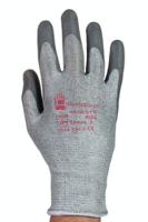 tar25-10 Tornado Tornado Grey Yarn Cut Resistant Gloves, Size 10, Polyurethane Coating