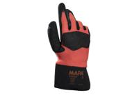 34850058 Mapa TITAN 850 Orange Nitrile Work Gloves, Size 8, DC-DC Fast Charge Coating