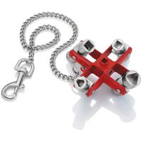 00-11-06 Knipex Diecast Zinc 9-way Universal Key, 5 → 11 mm Capacity