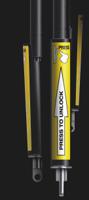 swv8ecv800005 Camloc Steel Gas Strut, with Ball & Socket Joint, 664.0mm Extended Length, 300.0mm Stroke Length