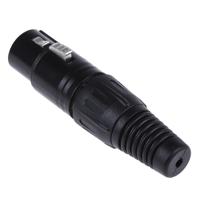 457-885 RS PRO Cable Mount XLR Connector, Female, 250 V ac, 4 Way, Silver Plating