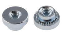 827-619 RS PRO Clear Passivated, Zinc Steel Clinch Nut, M3