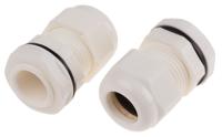 822-9782 RS PRO White Nylon Cable Gland, M20 Thread, 10mm min., 14mm max., IP68