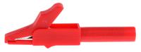 240157-22-240157-21 Staubli Crocodile Clip 4 mm Connection, Brass Contact, 15A, Black/Red