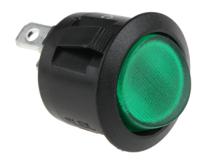 273-019 RS PRO Illuminated SPST, On-Off Rocker Switch Panel Mount