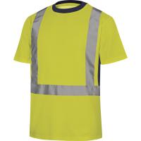 novaor3x Delta Plus NOVA Fluorescent Orange Unisex Hi Vis T-Shirt, 46