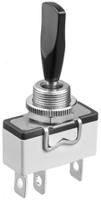 637h2u282 APEM Toggle Switch, Panel Mount, (On)-Off-(On), SPDT, Solder Lug Terminal, 250V ac
