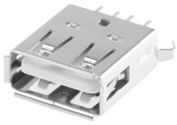 614004135023 Wurth Elektronik Straight, Through Hole, Socket Type A USB Connector