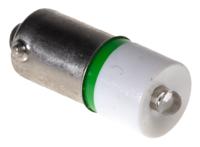 207-680 RS PRO Green LED Indicator Lamp, 130V ac, BA9s Base, 10mm Diameter, 570mcd