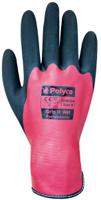 giw08 Polyco Healthline Grip It Wet Red, Black Nylon Nylon, Latex Work Gloves, Size 8, Palm Coating