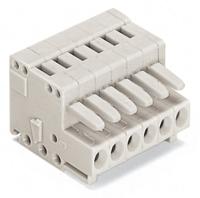 734-106 WAGO 734 Series Female Lighting Connector, 6-Pole, Female, 6-Way, Plug-In Mount, 10A