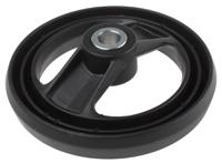 161-1981 RS PRO Black Glass-Fibre Reinforced Technopolymer Hand Wheel, 160mm diameter