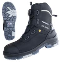 7221-1000-36 7221 Black ESD Safe Fibreglass Toe Capped Unisex Waterproof Boots, UK 3.5, EU 36