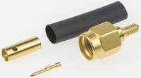 r125072000w Radiall Straight 50Ω Cable Mount SMA Connector, Crimp Termination RG188, RG316