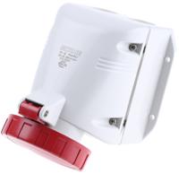 5183256t Scame IP66, IP67 Red Wall Mount 3P + E Industrial Power Socket, Rated At 32A, 415 V