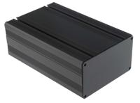 185-3209 RS PRO Black Anodised Aluminium Instrument Case, 165 x 105 x 61mm