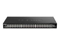 dgs-1520-52 D-Link 52-Port Layer 3 Stackable Smart Managed Switch with 10G Uplinks, Smart 52 Port Managed Switch