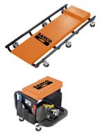 ble304 Bahco Inspection Creeper, 135 x 1020 x 460mm, 116/100kg Load