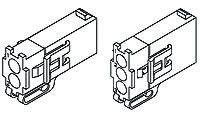 794185-1 TE Connectivity, Mini-Universal MATE-N-LOK II Female Connector Housing, 4.14mm Pitch, 2 Way, 1 Row