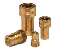 768-5819 RS PRO Brass Male Hydraulic Quick Connect Coupling, BSP 1/4 Male
