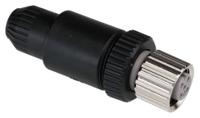 xs2c-d4s1 Omron Circular Connector, 4 Contacts, Cable, M12 Connector, Socket, Female, IP67, XS2 Series
