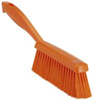 45877 Vikan Orange Hand Brush for Brushing Dry, Fine Particles, Floors with brush included