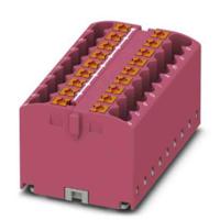 3273325 Phoenix Contact Distribution Block, 18 Way, 4mm², 24A, 450 V, Pink