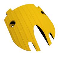 252-2813 RS PRO 210mm Yellow Cable Cover in Rubber, 1 x 45mm Inside dia.