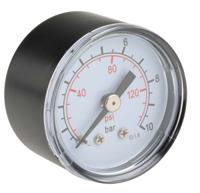 176-1718 RS PRO Analogue Pressure Gauge 10bar Back Entry 40mm Outside Diameter
