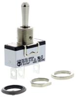 637h2k APEM Toggle Switch, Panel Mount, (On)-Off-(On), SPST, Solder Lug Terminal, 250V ac