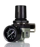 235-1139 RS PRO G 1/4 Pneumatic Regulator - 0.3bar to 10bar, 15bar max. input