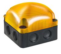 85330055 Werma BWM 853 Series Yellow Steady Beacon, 24 V dc, Surface Mount, Wall Mount, LED Bulb, IP66, IP67