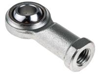 198-8995 RS PRO M12 x 1.75 Female Steel Rod End, 12mm Bore, 65mm Long, Metric Thread Standard, Female Connection Gender