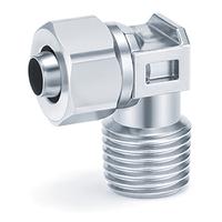 kfg2l1008-02s SMC KFG2L Series Elbow Fitting, R 1/4 to 10 mm, Threaded-to-Tube Connection Style, KFG2L1008-02S