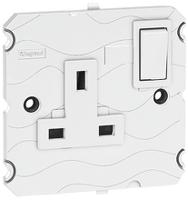 5-721-47 Legrand Arteor White 1 Gang Plug Socket, 13A, Type G - British, Indoor Use