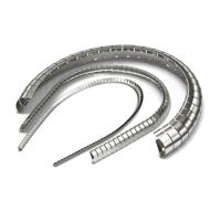 3851280 , Shielding Strip of Copper Beryllium (CuBe) with nickel plating With Clip On 406.4mm x 9.35mm x 6.7mm