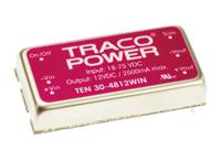 ten-30-4812win TRACOPOWER TEN 30WIN DC-DC Converter, 12V dc/ 2.5A Output, 18 → 75 V dc Input, 30W, Through Hole, +75°C Max Temp