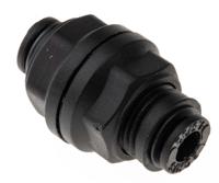 3116-04-00 Legris LF3000 Series Bulkhead Tube-to-Tube Adaptor, Push In 4 mm to Push In 4 mm, Tube-to-Tube Connection Style