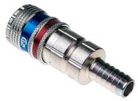 103202004 CEJN Brass, Steel Pneumatic Quick Connect Coupling, 10mm Hose Barb