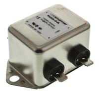 fn2020-10-06 Schaffner, FN2020 10A 250 V ac/dc 400Hz, Chassis Mount EMI Filter, Fast-On, Single Phase