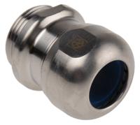 53806726 Lapp SKINTOP Series Metallic Stainless Steel Cable Gland, M25 Thread, 9mm min., 17mm max., IP68, IP69