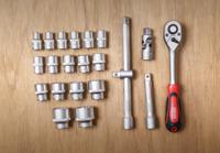 229-7278 RS PRO 32-Piece Metric 1/2 in Deep Socket/Standard Socket Set with Ratchet, 6 point; 12 point